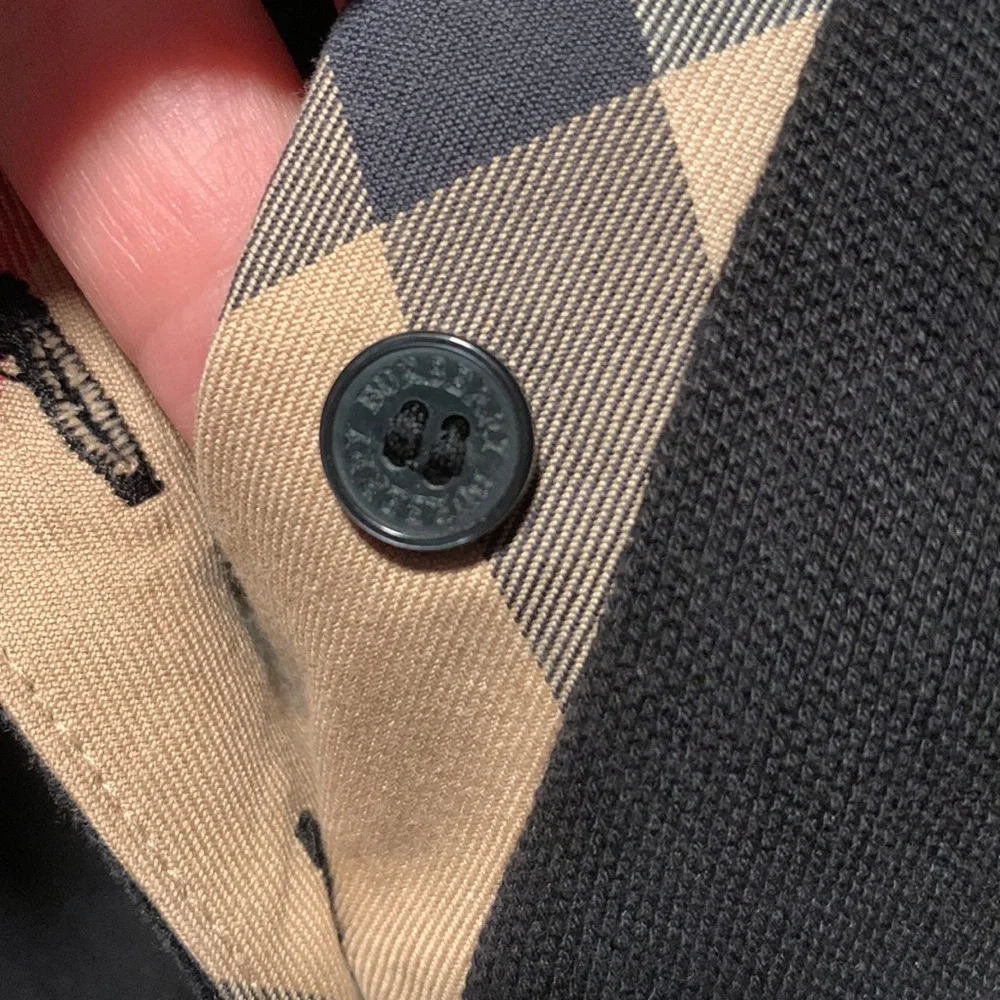 Burberry Black Nova Check Polo Short sleeve shirt Sz Xl excellent condit… - Picture 4 of 8